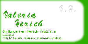 valeria herich business card